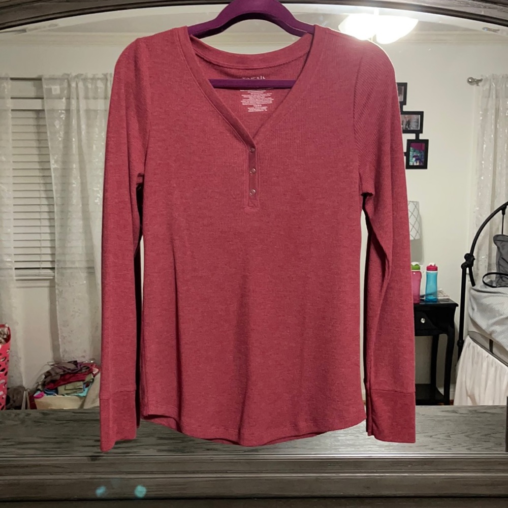 Button up long sleeve, from Walmart